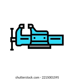 bench vice color icon vector. bench vice sign. isolated symbol illustration