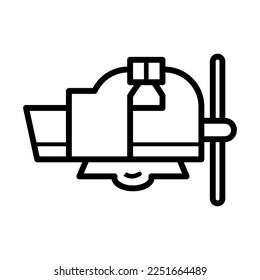 Bench vice icon vector design illustration 