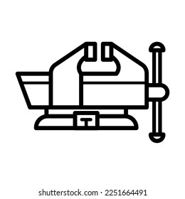 Bench vice icon vector design illustration 