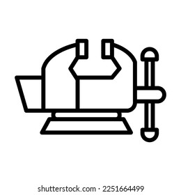 Bench vice icon vector design illustration 