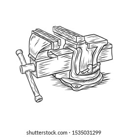 Easy Bench Vise Drawing | Another Home Image Ideas