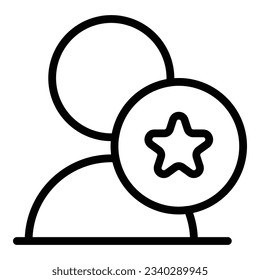 Benchmark-Avatar-Symbol-Umrandungsvektor. Vergleichen Sie den Anführer. Normseite