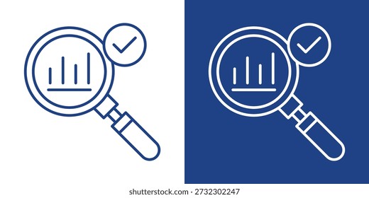 Benchmark Blue And White Icon Style Collection