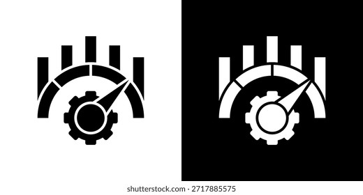 Icono de referencia relleno en blanco y negro.