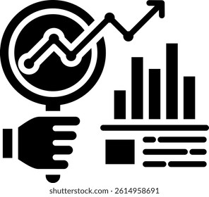 Benchmark Icon Glyph Vector Illustration