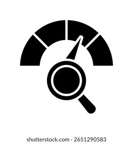 Benchmark Icon Glyph Vector Illustration