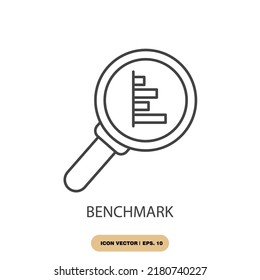 benchmark icons  symbol vector elements for infographic web