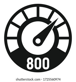 Icono de nivel de referencia. Ilustración simple del icono vector de nivel de referencia para el diseño web aislado en fondo blanco