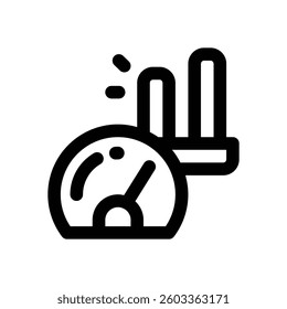 benchmark line icon. Clean and minimalist vector icon for websites, mobile apps, presentations, and logos. Fully scalable and customizable for any project.