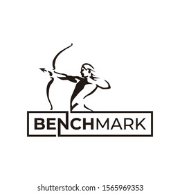 Benchmark logo design vector concept 