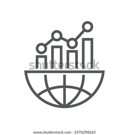 Benchmark measure icon. Dashboard rating vector illustration on isolated background. Progress service business concept. Editable Stroke. EPS 10