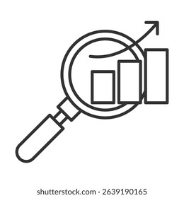 Benchmark Outline Icon Element For Design