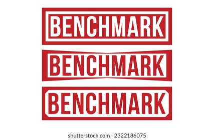 BENCHMARK Red Rubber Stamp set.
