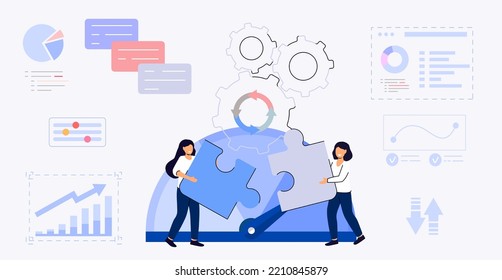 Benchmarking Concept Business Compare Tool For Improvement Performance, Quality And Cost Comparison To Competitor Companies Idea Of Benchmark Business Development Vector Illustration