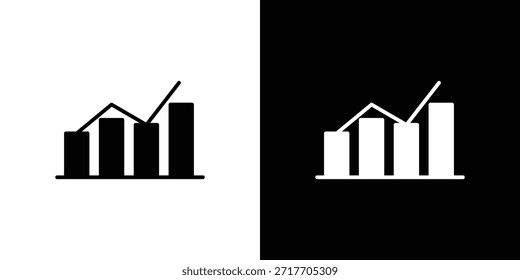 Icono de Benchmarking negro plano pictograma. Para gráficos y Diseño web.