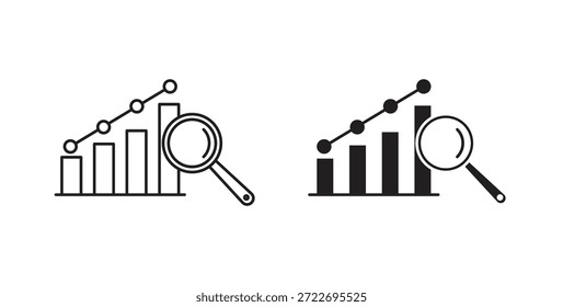 Ícone de benchmarking isolou o vetor Ilustração. Pictograma vetorial para web e app