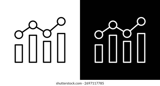 Icono de Benchmarking Logo. Ilustración vectorial. Ilustración EPS.