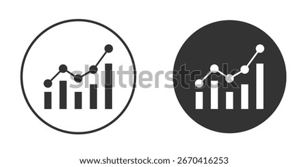 Benchmarking icon in modern minimalistic flat versions