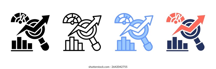 Benchmarking icon sheet multiple style collection