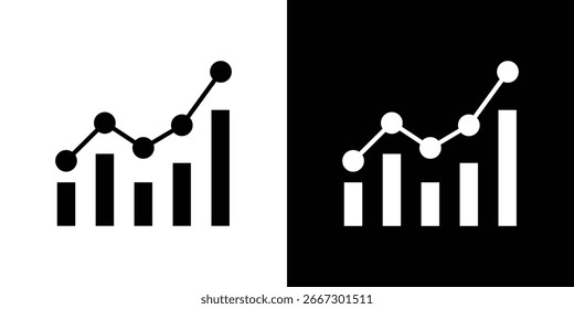 Cartel del símbolo del icono de la evaluación comparativa, Vector, eps 10