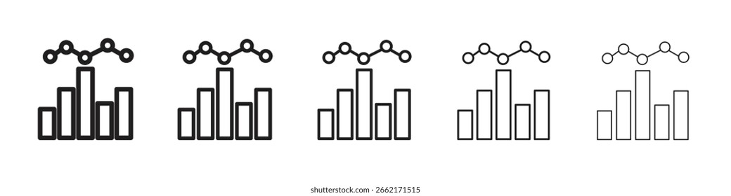 Iconos de Benchmarking. diseños de iconos de Vector simples y modernos