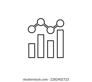Benchmarking outline icon. Simple linear element. Benchmarking icon on white background vector design and illustration.