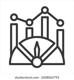 Benchmarking Outline Icon Vector Illustration