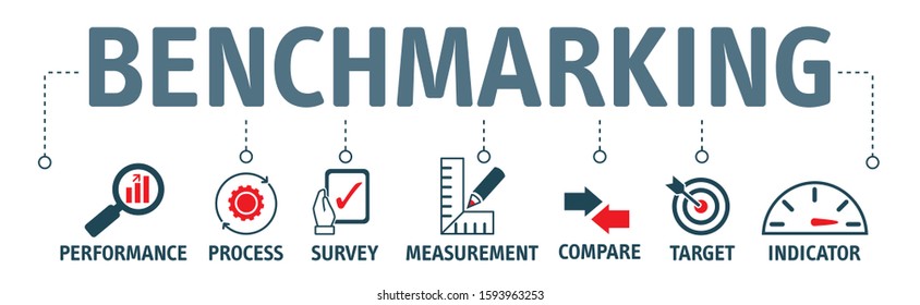 Benchmarking vector illustration concept. Idea of business development and improvement