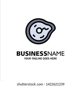 Bend, Future, Motion, Paradox, Physics Business Logo Template. Flat Color