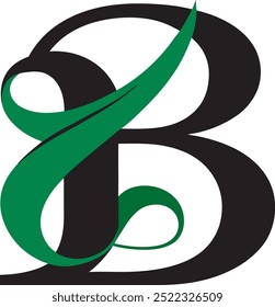 bend latter vector t-shirt design