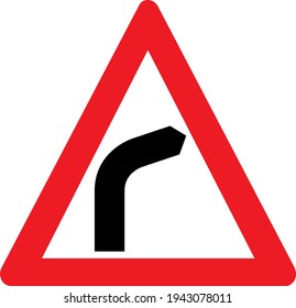 
Bend to right sign board
