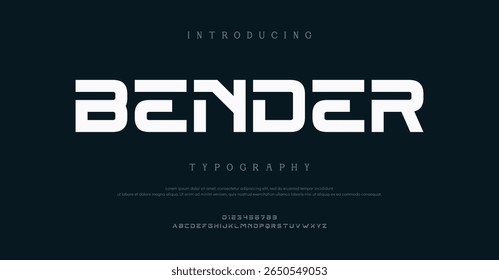 Logotipo de fonte de luxo mínimo Bender alfabeto. Tipografia beleza moda elegante minimalista serif italic fontes decorativo casamento vintage retro logos. ilustração vetorial