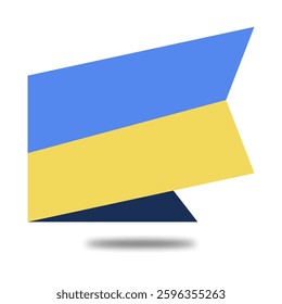 bendera ukraina model persegi panjang