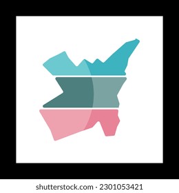 Bendigo City Map Geometric Creative Logo