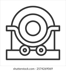 Bending Icon Vector Illustration Outline