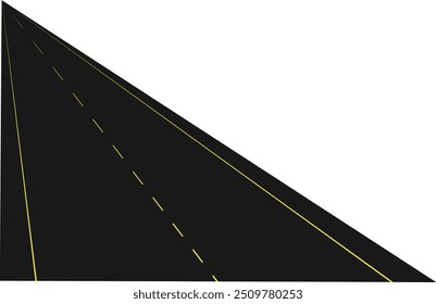 Conjunto de Vector de ilustración de carretera de flexión
