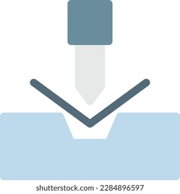 flexión de la ilustración del vector sobre un fondo transparente. Símbolos de calidad superior. Iconos vectoriales de color de línea para el concepto y el diseño gráfico.