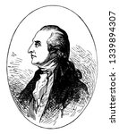 Benedict Arnold 1741 to 1801 he was a general during the American revolutionary war who betrayed his country to Britain vintage line drawing or engraving illustration