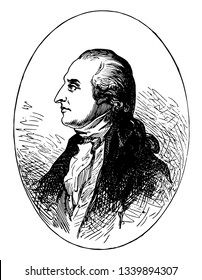 Benedict Arnold 1741 to 1801 he was a general during the American revolutionary war who betrayed his country to Britain vintage line drawing or engraving illustration