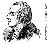 Benedict Arnold, 1741-1801, he was a general during the American revolutionary war who betrayed his country to Britain, vintage line drawing or engraving illustration