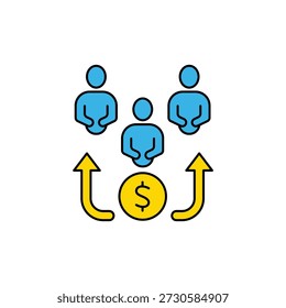 beneficiary concept line icon. Simple element illustration. beneficiary concept outline symbol design.