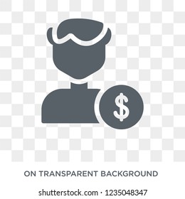 Beneficiary icon. Trendy flat vector Beneficiary icon on transparent background from Insurance collection. 