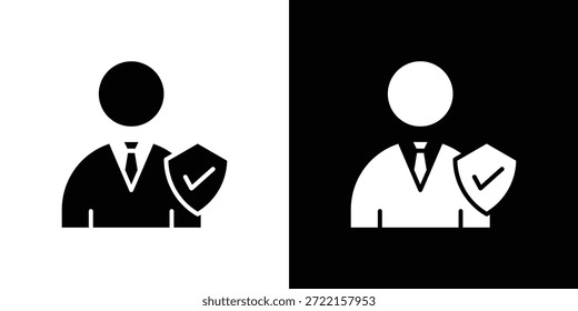 Ilustración vectorial de iconos de beneficiario - iconos de vector de estilo negro de alta calidad