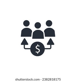 beneficiary icon. vector.Editable stroke.linear style sign for use web design,logo.Symbol illustration.