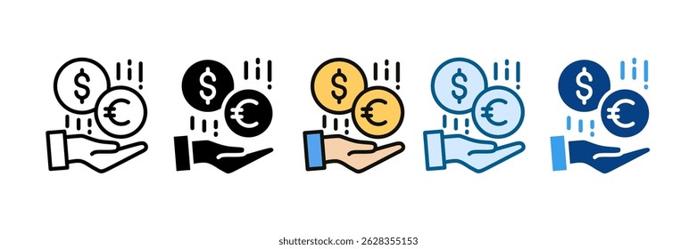 Conjunto de ícones de benefício Coleção de vários estilos