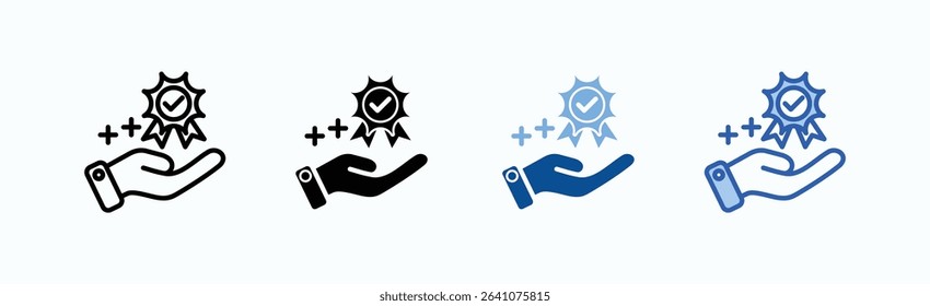 Benefit icon sheet multiple style collection isolated vector