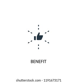 benefit icon. Simple element illustration. benefit concept symbol design. Can be used for web and mobile.