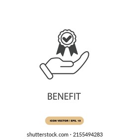 benefit icons  symbol vector elements for infographic web