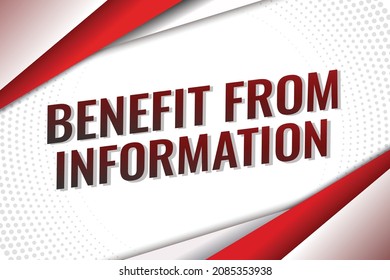 aprovechar el concepto de información ilustración vectorial con estilo 3d futurista rojo moderno para la plantilla de la página de inicio ui aplicación móvil afiche pancarta volante fondo tarjeta de regalo etiqueta de papel tapiz