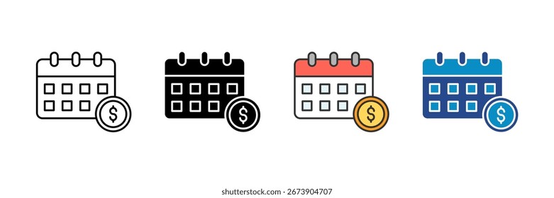 Benefit Plan Icon Set Multiple Style Collection